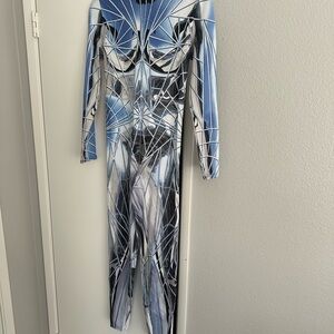 Abstract Patterned bodysuit